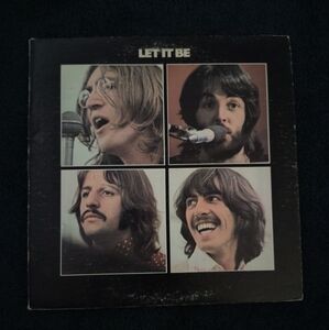 Vtg 1970 BEATLES "LET IT BE" Apple Record 34001 Very Good Cond